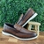 Sapato Social Mocassim Strike Preto Loafer Conforto Marrom Bico Redondo