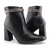 Bota Feminina Cano Curto Ankle Boot com Brilho Bico Fino Salto Alto - comprar online