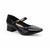 Sapato Scarpin Feminino Boneca Via Uno Bico Fino Salto Grosso Baixo Scarpan