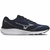 Tênis Mizuno Masculino Atlantis para corrida, na cor azul escuro, com detalhes em prata e sola branca.