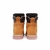 Bota Adventure Masculina Tratorada Amarela West Coast Worker em couro nobuck, vista traseira.