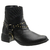 Bota Feminina Salto Baixo Macia Cano Curto Conforto - comprar online