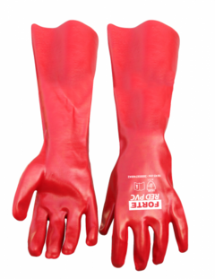 GUANTE PVC 18-45 CMS ROJO