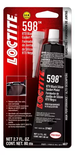 Loctite Si 598 Sellador De Juntas Automotriz Negro 80 Ml