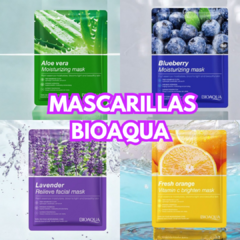 MASCARILLAS BIOAQUA UNIDAD Y PACK X6