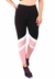 Calça com Detalhes Branco e Rosê Legging Fitness Preto | REF: LC49 na internet