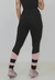 Calça Preto com Rosê Detalhe Canela Legging Fitness | REF: LX91 - comprar online