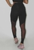 Calça Transparente Legging Fitness Preto Detalhe Tule | REF: LX119 - comprar online