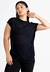 Blusa Transparente Dry Preto Feminina Fitness | REF: LX123