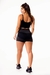 Feminino Short Preto Cintura Alta e Cropped Alcinha com Detalhes em Tela Dry Fit Academia Conjunto Fitness | REF: CSV4 - comprar online