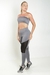 Calça Legging com Tela DryFit e Cropped Tomara que Caia Cinza Conjunto Fitness | REF: FRD2 - Click Store