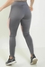 Calça Legging Cintura Alta com Rosé Assimétrica com Detalhe em Tulê Cinza | REF: FDR10 - comprar online