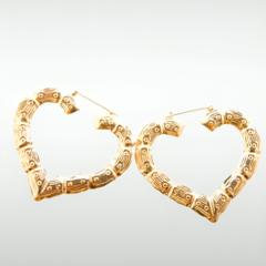 Brinco Bamboo Heart - comprar online