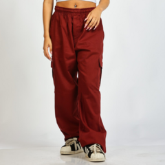 Calça Cargo Unissex Red Cherry na internet