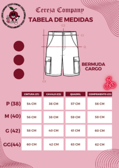 Bermuda Cargo Unissex Preta - loja online