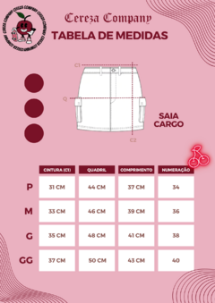 Saia Cargo Rosa Bebê - loja online