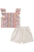 Conjunto de Cropped e Shorts em Linho Eco 68418 Kukiê - comprar online