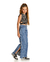 CALCA WIDE LEG JEANS STRASS PINKX P242319 - comprar online