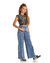 CALCA WIDE LEG JEANS STRASS PINKX P242319 na internet