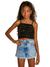 CROPPED COM BABADINHOS DE TULE FRANZIDO PINKX P242336 na internet