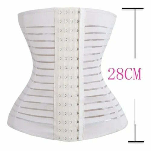 Cinta Modeladora Cinta Abdominal 7 Barbatanas De Aço 28cm