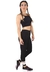 Academia Cropped Preto + Calça Fitness Preto Com Detalhe Rosê e Branco Conjunto Fitness | REF: LX060 - FilFitModel 