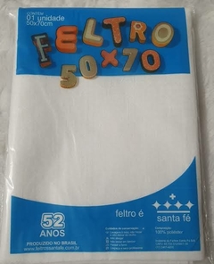 FELTRO SANTA FE 50X70CM BRANCO - comprar online