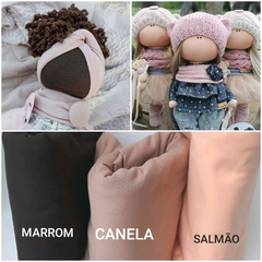 COMBO COTTON MARROM CANELA E SALMAO