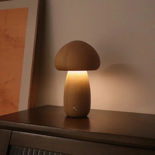 Luminária de Mesa Abajur LED Touch - Cogumelo
