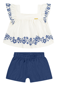 CONJUNTO COLORITTA FEMININO FLORIDO - Mariana Baby