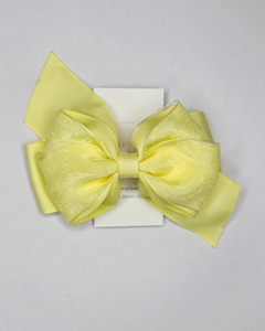 LAÇO GG ORGANZA AMARELO - comprar online