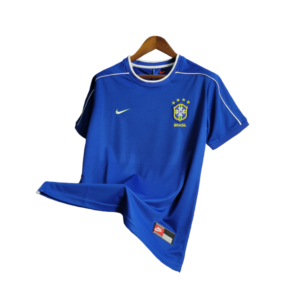 Camisa Nike Brasil 1998 Torcedor Retro Pro Seleção Masculina - Timelogia