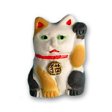 Ímã de geladeira - Manekineko - Gato da Fortuna