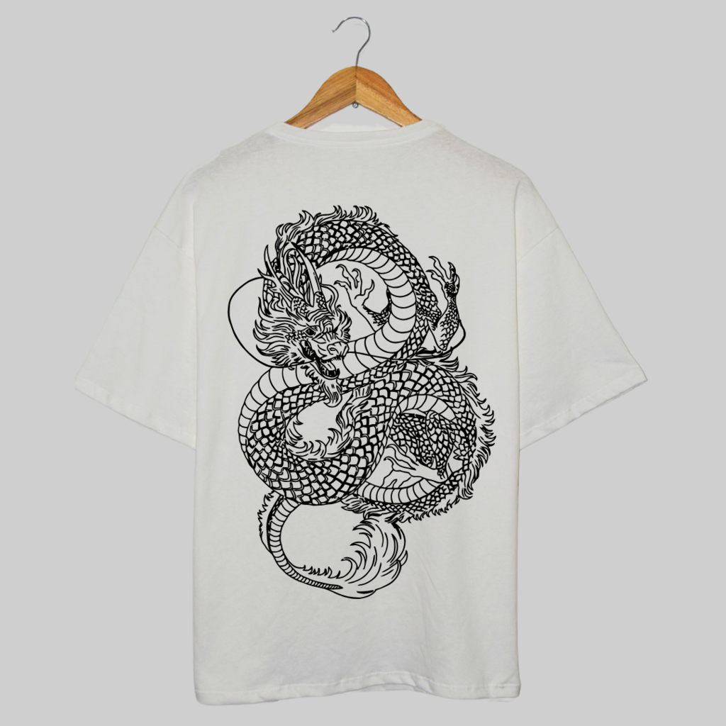 Camisetas Oversize 100 Algodon Estampado Dragon DTF Ref.790