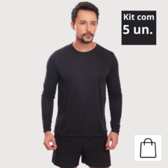 Kit 5 Camisetas Masculinas UV PRO