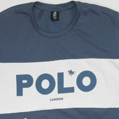 Camiseta Masculina Navy Estampada London Polo Rg518