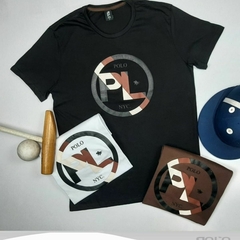 Camiseta Masculina Marrom Estampada Nyc Polo Rg518 - comprar online