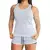 Conjunto Feminino Academia Short 2em1 com Bermuda compressão e Regata Nadador pra Exercício e Treino na internet