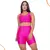 Conjunto Top C/Bojo Removível+Short Fitness Feminino - izbele