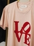 Remera LOVE corta en internet