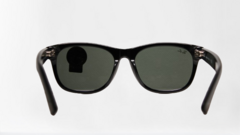 Ray Ban 2132F Modelo New Wayfarer 5518-140 Negro Brillante, Filtro verde - View Navigation Pilot Eyewear