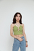 Crop Top Tiras Finas Verde