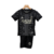 Kit Infantil Paris Saint-Germain II 23/24 Jordan - Preto com detalhes em cinza e branco