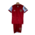 Kit Infantil West Ham I Umbro 23/24 - Vinho com detalhes em azul