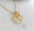 Colar feminino mapa mundi banhado a ouro 18k