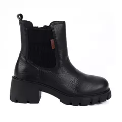 Bota Coturno Bottero Tratorada Couro Legítimo Preto - Casual Calçados