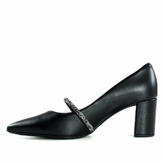 Sapato Feminino Beira Rio Tira Brilhante Preto - comprar online