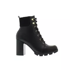 Bota Coturno Beira Rio Conforto Salto Bloco Preto - comprar online