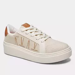 Tênis Vizzano Feminino Casual Tecido Tramado Off White - comprar online