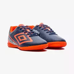 Chuteira Futsal Umbro Force Navy/Carrot/White na internet